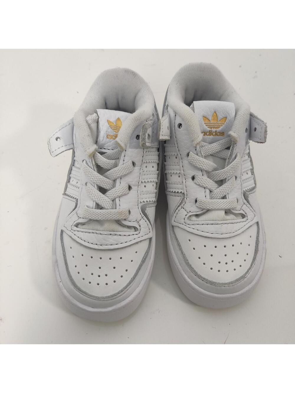 Adidas Forum Low Toddler White Gold Sneakers Size 8C - Picture 7 of 9